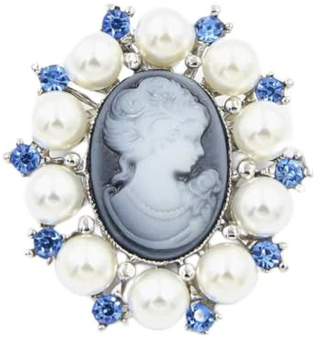 BELTI Frau Brosche Mode Perle Dame Vintage Cameo viktorianischen Stil Hochzeitsfeier Brosche Pin