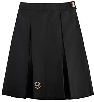 Cinereplicas Falda de estudiante Hermione - Harry Potter - Falda Informal Unisex Adulto Negro Tiro medio EU Large