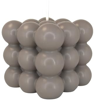 candlery. | Bubble Candle | Rapswachs | Vegan&Handmade | Design-Kerzen | Made in Germany | Kerzenmanufaktur aus dem Münsterland (1, Grau)