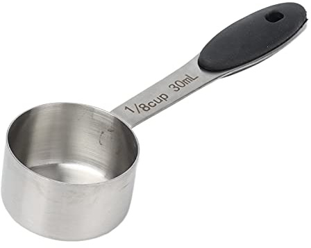 Stainless Steel Coffee Spoon, 30ml Coffee Measuring Scoop Ground Coffee Spoon Tablespoon Metal Measuring Spoon Tea Coffee Spice Measure Scoop with Non-Slip Handle