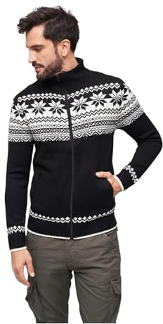 Brandit Norwegian Cardigan, Farbe: Black, Größe: M