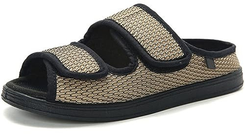 Diabetic Comfort Slippers - Men & Women, Extra Wide Fit, Memory Foam, Open Toe, Arthritis & Edema Shoes