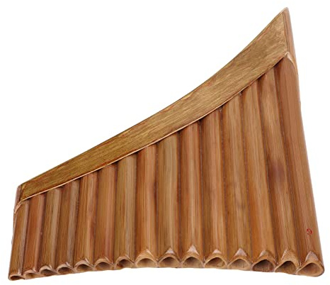 Flauta de Pan Flauta de Pan, Flauta de Pan para Principiantes Flauta de Pan de bambú Flauta de Pan de 15 Tubos Instrumento de Viento de Madera Flautas de Pan Ópera y Partituras