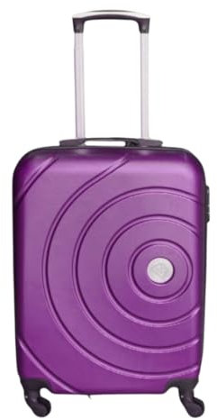 Max Star Maleta de Cabina 55x40x20cm, Rígida, Ruedas Gitaroria 360º, Ligera, Impermeable, Seguridad Numérica, Maleta de Viaje, Resistente, (Lila)
