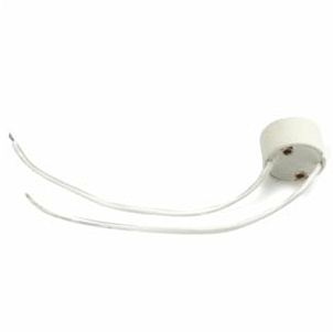 GU-10 dichroitische Lampenfassung (weiß) Ideal für die Beleuchtung Ihrer Räume mit Eleganz und Stil.Perfekt für GU-10 Leuchtmittel, einfache Installation und modernes Design.