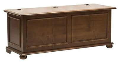 Vicentini arreda CASSAPANCA IN LEGNO ARTE POVERA MOD CIPOLLA COLORE NOCE SCURO (L 100 P 42 H 50)
