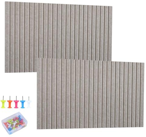 Whemyreat 60 X 40cm Filz Pinnwand Selbstklebend,Pinnwand Kork Groß,Foto-Display-Tafel Bulletin Board Wanddekoration Mit 30 Pinnnadeln FüR WäNde In BüRo,Wohnzimmer,Schlafzimmer (Braun)