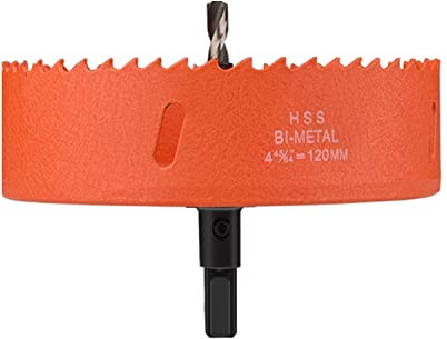 hole saw, HSS Bi-Metal Hole Saw Circular Cutter Suitable for Wood Boards, Diameter 100-120mm(Diameter 120mm)