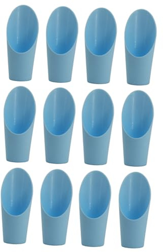 EPIGEIST Set da 12 Palette in Plastica per Terriccio Bonsai e Piante Succulente, Attrezzi da Giardinaggio per Invasatura e Trapianto, Secchio e Paletta per Piante, Misura Colore Casuale