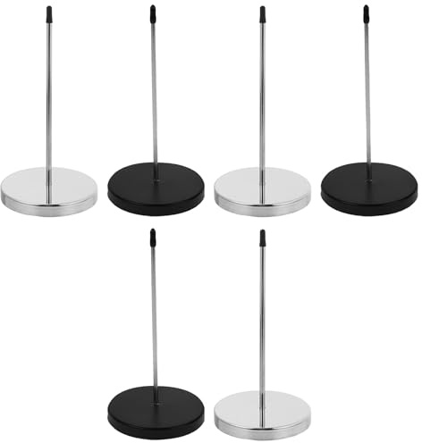 WRITWAA 6 Pièces Porte-tickets de Cuisine Acier Inoxydable Fourchette à Factures pour Restaurant Support Rapide pour Ordres et Tickets Organisateur de Reçus Hygiénique