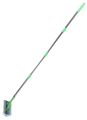 Fabater Rastrello Arieggiatore per Prato Robusto Rastrello da Giardino in Acciaio Inossidabile per la Preparazione del Terreno e la Rimozione dei Detriti, Dimensioni della Testa 9,45 X 12,8 X 4,84