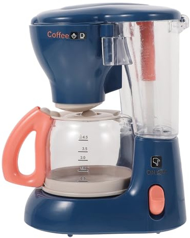 Parliky Jeu de Rôle Machine à Café Mini sans Batterie D’Électroménager pour Garçon et Filles Ustensiles la Cuisine Réaliste Présent D’Apprentissage Ludique Simulation la Cuisine