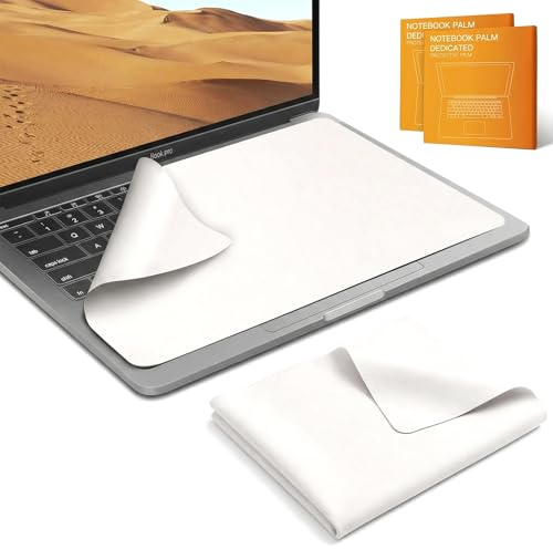 2 Pcs Tastaturschutz für MacBook Air/Pro, Bildschirm Tastatur Abdruckschutz 15 Zoll und 16 Zoll, Mikrofaser-Reinigungstuch (34 x 22,5 cm) für MacBook Pro,Tastaturschutz für Macbook Air 15 Zoll Zubehör