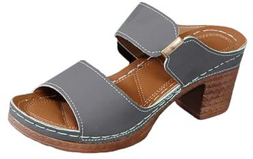 Genérico Sandalias Deportivas Mujer Cuña De Playa con Tacón Aguja para Mujer Zapatillas Casuales Huecas Zapatos Aguja Casa Verano Zapatos Chanclas Plataforma Senderismo Verano Ortopedicas