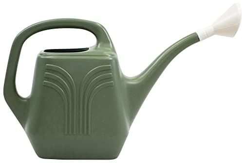 Bloem Promo Watering Can: 2 Gallon Capacity - Living Green - Durable Resin, Removable Nozzle Spout, Two Handles, Wide Mouth, for Indoor and Outdoor Use, Gardening