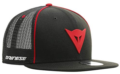 Dainese Herren Dainese 9fifty Trucker Snapback Cap Baseballkappe Sommer, Schwarz/Rot, Einheitsgröße