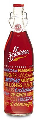 El Bandarra Al Fresco - Barcelona Aperitivo, Drink with Tonic or as a Spritz, Bittersweet, Alternative to Pink Gin, Notes of Grapefruit and Mediterranean Botanicals - 1 Litre Bottle, 14% ABV