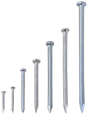 JINYONGFA Clavos de Cemento, Clavos de Acero, Clavos, Clavos de Pared, Clavos de Marco de Fotos, Clavos de carpintería de hormigón de Pared, Clavos redondos-64,2 mm-30 más o Menos