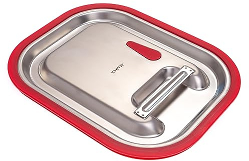 GN-Deckel 1/2 mit Silikon-Dichtung - mit Loch zur Rückbelüftung - spülmaschinenfest - Hitzebeständig bis 200°C