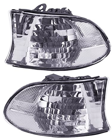 ciciTree 1 Paar Clear Front Corner Blinker Clear Lamp Light Gehäuse passend für BMW 7er E38 LCI Facelift 1999-2001
