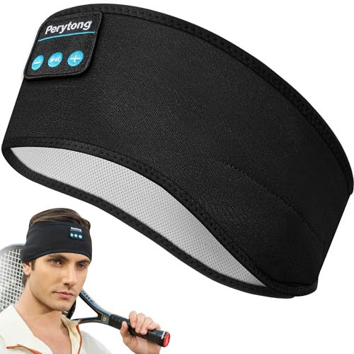 Perytong Sleep Headphones Sports Headphones with Speakers Perfect for Training, Jogging, Yoga, Insomnia, Side Sleepers