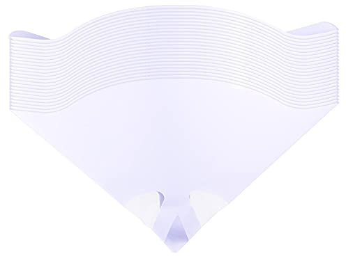 sourcing map 20Pcs Paper Paint Strainer 75 Micron 170mmx130mm Cone Paint Screen Funnel Nylon Mesh for Screening Paint Gasoline Fuel