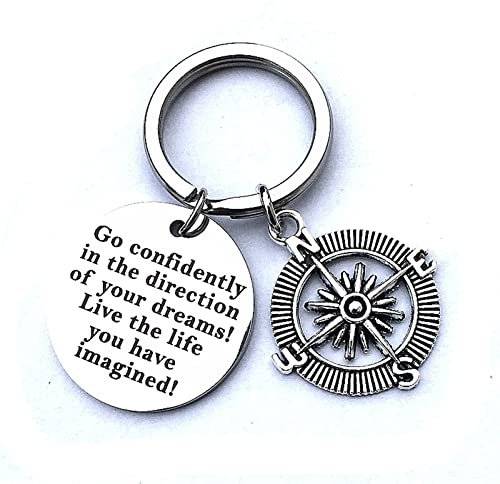 Wycian Schlüsselanhänger Silver, Schlüsselanhänger mit Gravur Männer Runde Keyring mit Gravur Edelstahl für Frauen Männer Freundin