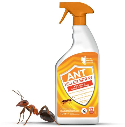 Ant Killer Spray | 1L - Indoor & Outdoor Ant Control Solution | Fast-Acting, Long-Lasting Formula for Complete Ant Lifecycle Control | Suitable for Various Surfaces | Easy-to-Use Spray