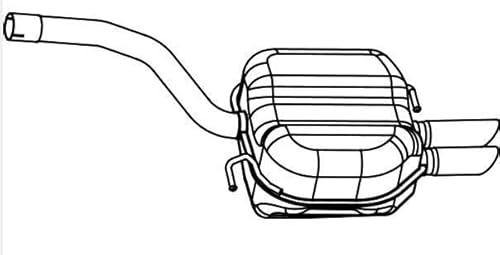 VEGAZ Rear silencer VS-603 Passat Variant (3C5)