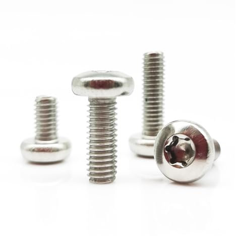 5/10 Stück M5 M6 M8 GB2672 304 A2-70 Edelstahl Sechslappen-Torx-Flachrundkopfschraube L 6-60 mm (Color : 22mm, Size : 10pcs M6)