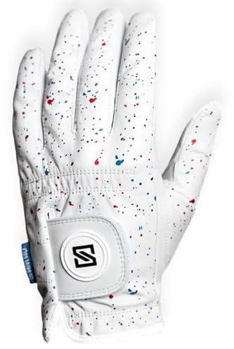 SKIVE Golf Premium Golf Glove | 100% AAA Cabretta Leather | Cool Golf Gloves Men | Serious Feel & Performance | Mens Golf Gloves Left Hand
