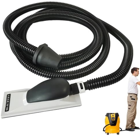 Tubo de vacío de placa de empuje manual, tubo de polvo de manguera de vacío, tubo de succión de repuesto de 13 pies, pieza de placa de empuje manual, accesorios de máquina de lijado de manguera de