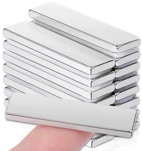 Magnete Stark Rechteckig, 40x10x3mm Neodym Magnete Extra Stark Magneten Starker Halt, Supermagnet Seltenerdmagnete für Magnettafel, Kleine Magnet e für Whiteboard, 15 Stück