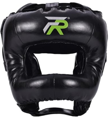 Chaoyilian Boxen Kopfschutz,Karate Taekwondo Kopfschutz,Taekwondo Sparring Kopfbedeckung,Kopfschutz aus Leder,Head Guard,Hoher Schlagdämpfung,Für Kampfsport Boxen Kickboxen Sparring.