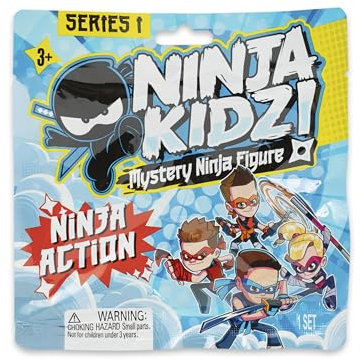 Ninja Kidz Mystery Ninja Figures Mystery Set with 9 characters to collect, Officially Licensed Merch