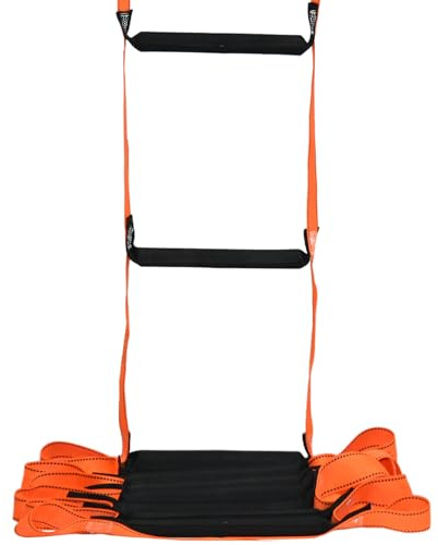 13 Feet Fire Escape Ladder Emergency Fire Ladder for 2-3 Story Homes Reusable Portable Safety Ladders for Windows, Balconies and Sailboats, Kayaks and More