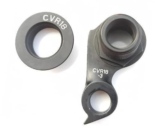Vuzmode 5 Stück Fahrradteile Mech Dropout, for Cervelo Cvr18-3 Drh-Wmn112 Alle Disc Road Rahmen C3 C5 R3 R5 Disc Gear Schaltwerk Aufhänger Fahrradheckhalterung(Black 5Set Bicycle Hanger)