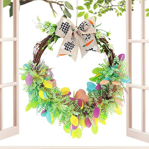 Ghirlanda Di Pasqua Con Fiocchi Fiocchi Primaverili Stile Cartone Animato