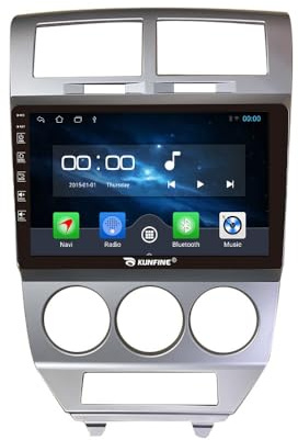 Quad Core 4G+64G Car CarPlay Android Auto 10 IPS Display Navigation Stéréo Touchscreen Headunit Pad Tablet Caméra arrière GPS Radio Lecteur multimédia pour Dodge Caliber 2007-2010