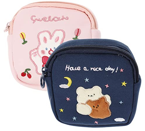 Healeved 2stücke Periodentasche Damenbinden Aufbewahrungstasche Kleine Tasche Für Tragbar Mädchenbedarf Tasche Damenbindentasche Organisator