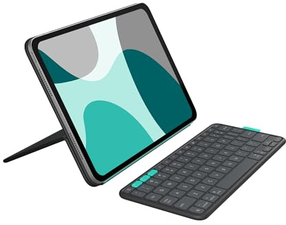 Logitech Flip Folio, custodia con tastiera per iPad Pro (M4)- ITA QWERTY