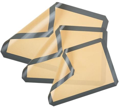 Mikinona 3piezas Esterillas De Silicona Antiadherentes Para Hornear Múltiples y Saludable