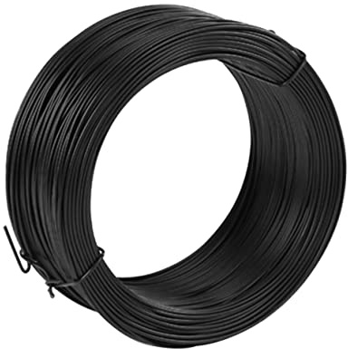POPETPOP Alambre De Hierro Recubierto De PVC Negro Flexible para Jardinería y Atado De Plantas Resistente Versátil para Manualidades Construcción Floral y Embalaje Doméstico