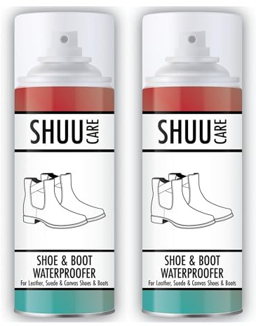 Shoe & Boot Waterproofer Spray 300ml - Shoe Care for Leather, Suedes & Canvas Shoes & Boots