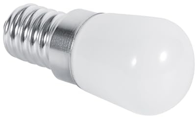 Xixian 1,5W E14 Bombilla, Lámpara LED del Congelador del Refrigerador, Instalación Fácil, 110V/220V CA, Cálido Brillante o Frío, 15000 H, Sombra de Vidrio, Haz de 360 (220V)