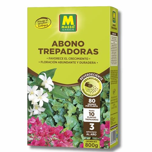 Abono Plantas Trepadoras 800 GR MUY EFECTIVO | Fertilizante de Liberación Controlada hasta 4 Meses | NPK 9-10-20 con Magnesio | Nutrición Completa para Enredaderas y Plantas Trepadoras | Nexum Market