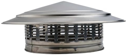 Fumaiolo Comignolo in Acciaio Inox Camino, camino, tetto, in acciaio inox, copertura antipioggia, cappuccio antivento