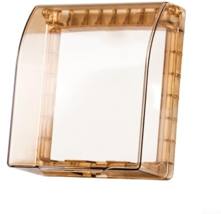 Tapa de enchufe transparente ABS impermeable para interruptores de pared, protección IP14 contra salpicaduras con fuerte adherencia para seguridad en exteriores e interiores (A)