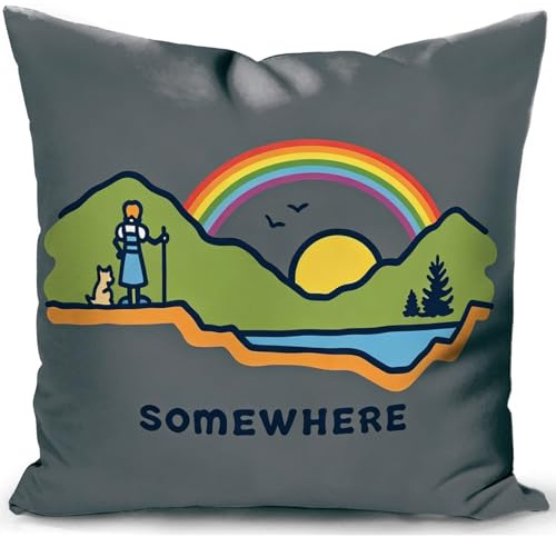 KUNQIAN Campervan Accessories UK Motorhome Caravan Gadgets Decor Cushion Cover Camping Pillow Holiday Decorations Camper Sofa 18x18(45x45cm) Grey