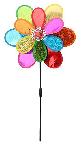 Uteruik Girandola a vento decorazioni per feste, giardino, ruota del vento piccione uccello Scarer talpe (wty-1)